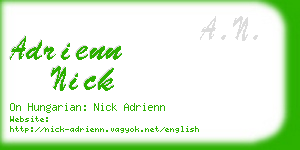 adrienn nick business card